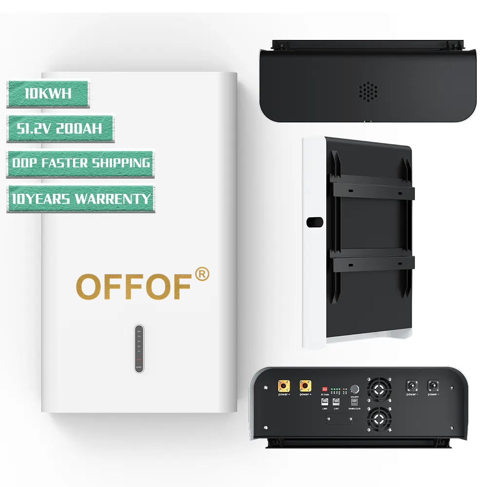 OFFOF 51.2V 100Ah 5Kwh solar storage wall-mounted 48V brand new LifePO4 lithium battery