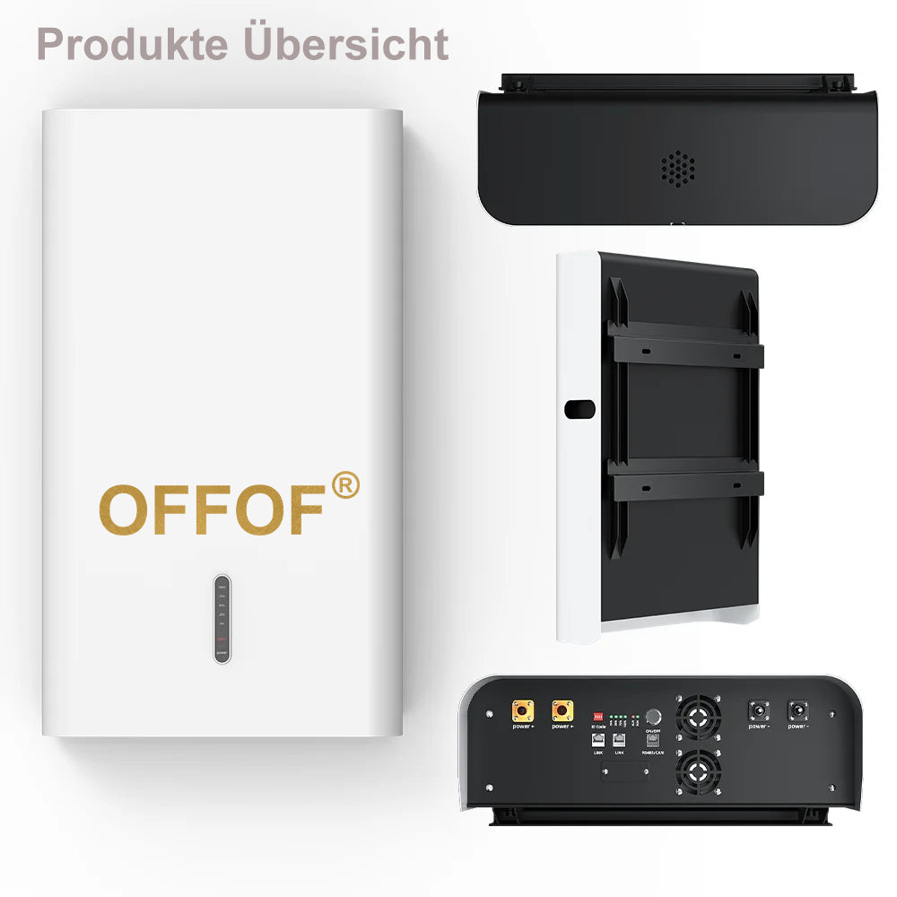OFFOF 51.2V 100Ah 5Kwh solar storage wall-mounted 48V brand new LifePO4 lithium battery