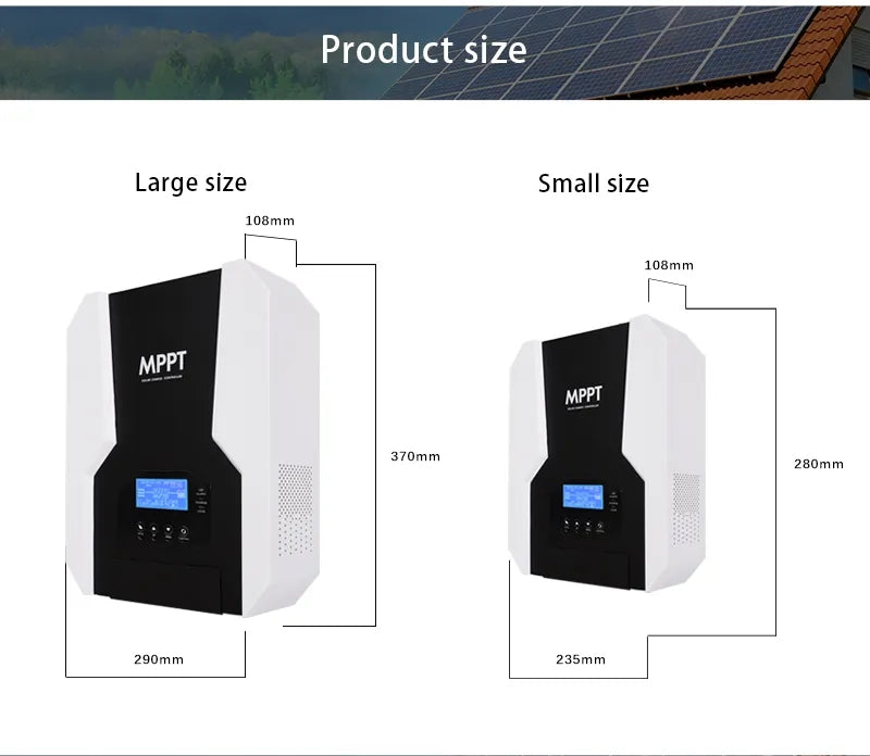 MPPT-Max Solar Charge Controller 12V/24V/48V Auto 40A/60A/80A/100A/120A For All Battery Type WIFI Controller