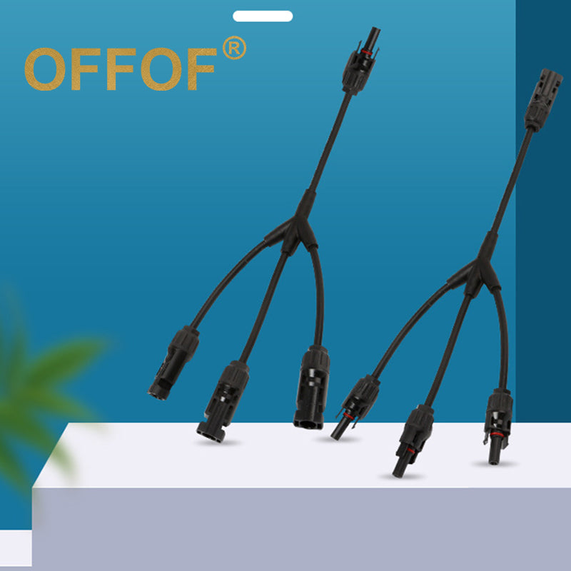 Solar Panel Y Branch Cable Connection IP67 Waterproof Adapter Connector Extension Solar System Photovoltaic panel Connector