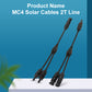 Solar Cables Plug PV Kables PV For MC4 Pair IP67 Waterproof 30A Solar Cable 4mm² 6mm² Solar Panel System