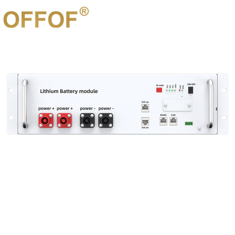 OFFOF 5.3Kwh Solar Storage PV Battery,LifePO4 Lithium Battery, 48v 200Ah 10kwh Battery Wall Mouted Lithium Battery Lifepo4 48v 51.2v 100Ah