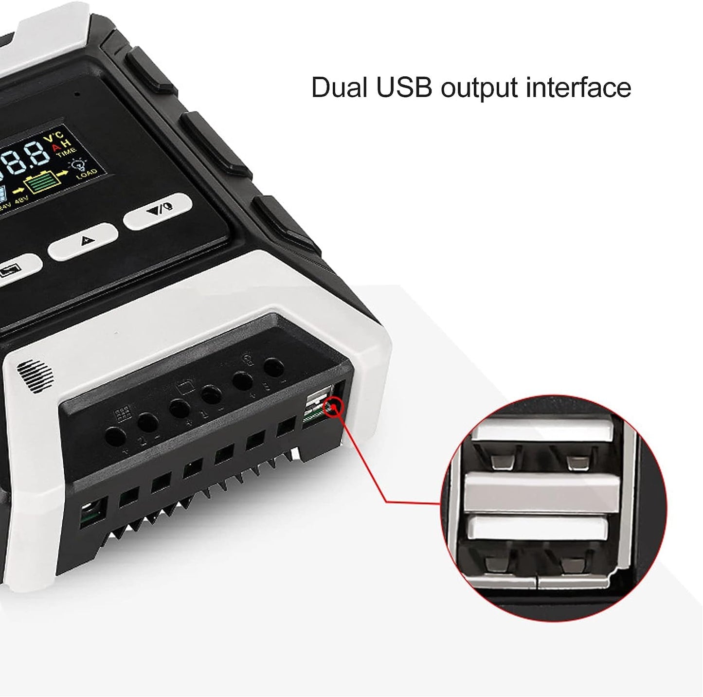 MPPT Solar Charge Controller 12V/24V/48V Auto Battery System 10A/20A/30A/40A/50A/60A/80A