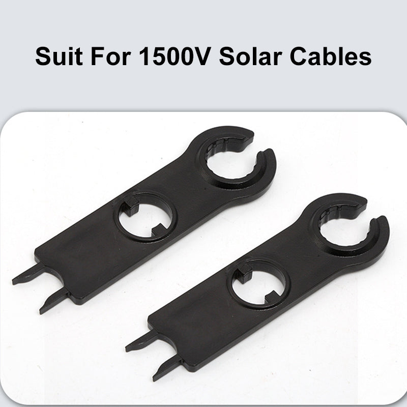 1 Pair 2PCS MC-4 Solar Connector Tools for Spanner Wrench PV Panel Wire Connect, Solar Cables 1000V~1500V Blue And Black